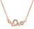 Kruckel; 5061030 Feel-So-Cool Olympics Rose Gold Plated Necklace;