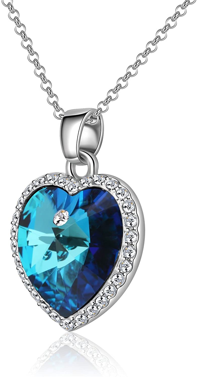 Kruckel; 5041010 Romantic heart Necklace with Swarovski® Element crystal;