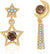 KRUCKEL Sparkling Moon & Star Earrings