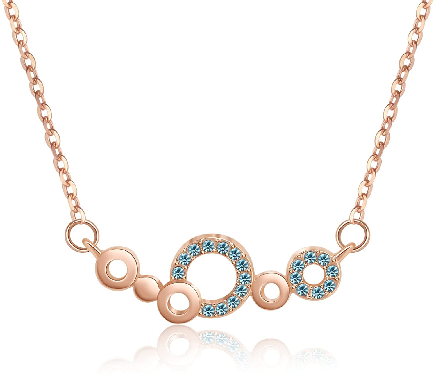 Kruckel; 5061030 Feel-So-Cool Olympics Rose Gold Plated Necklace;