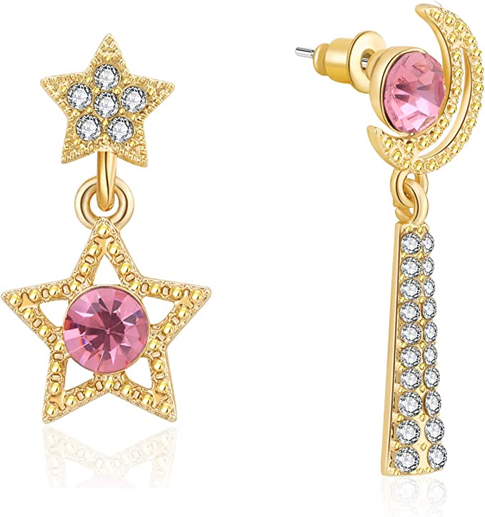 KRUCKEL Sparkling Moon & Star Earrings - 7199013