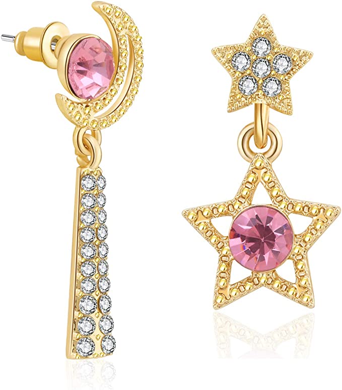 KRUCKEL Sparkling Moon & Star Earrings - 7199013