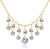 Kruckel; 5061020 Feel-So-Cool Champaign Gold Plated Necklace made with Austrian Crystals and Zircon;