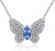 Kruckel; 5021020 Butterfly White Gold Plated Necklace Made with Swarovski Crystals;