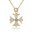 Noble Cross Swarovski Crystals Necklace