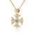 Noble Cross Swarovski Crystals Necklace