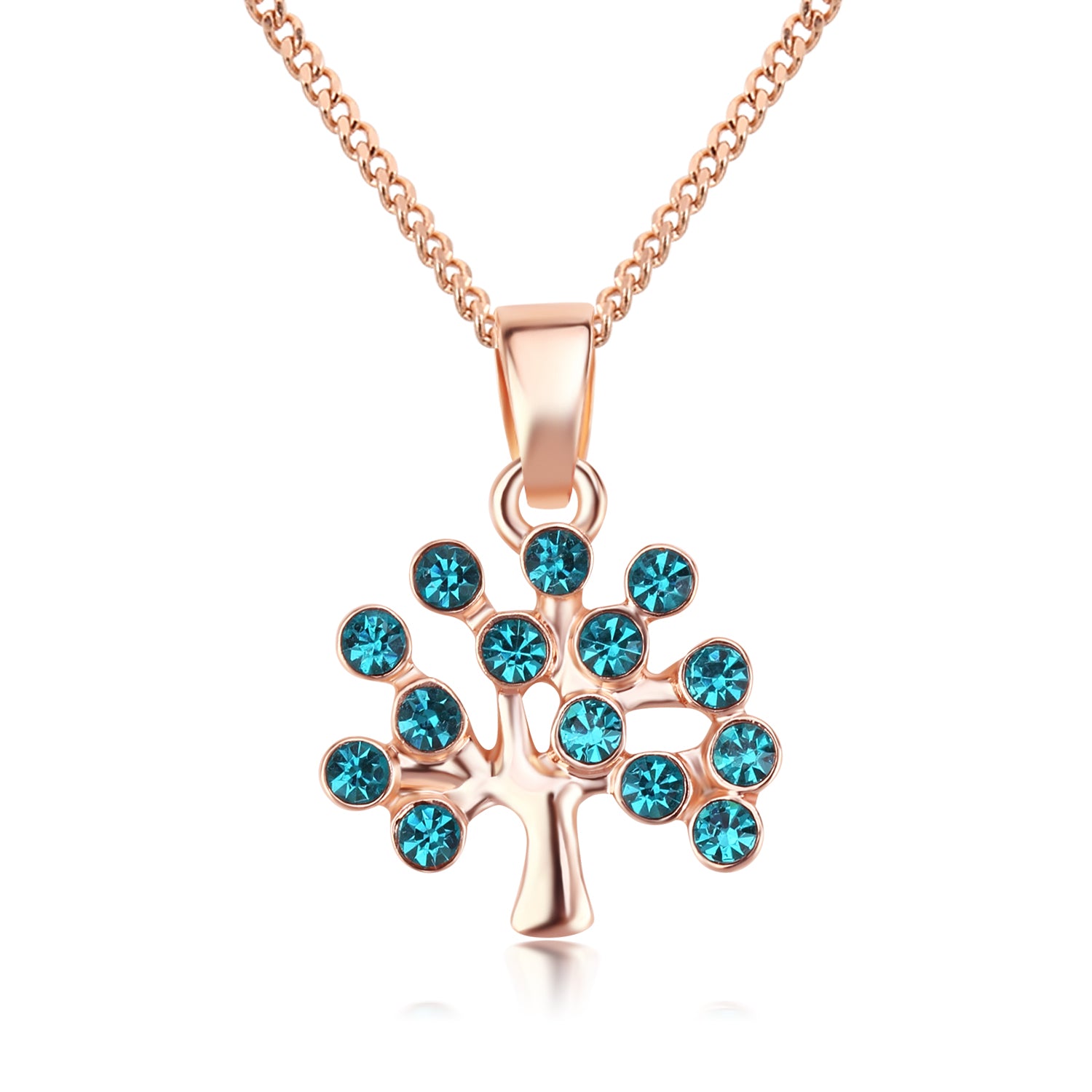 Tree of Life Swarovski Crystals Necklace