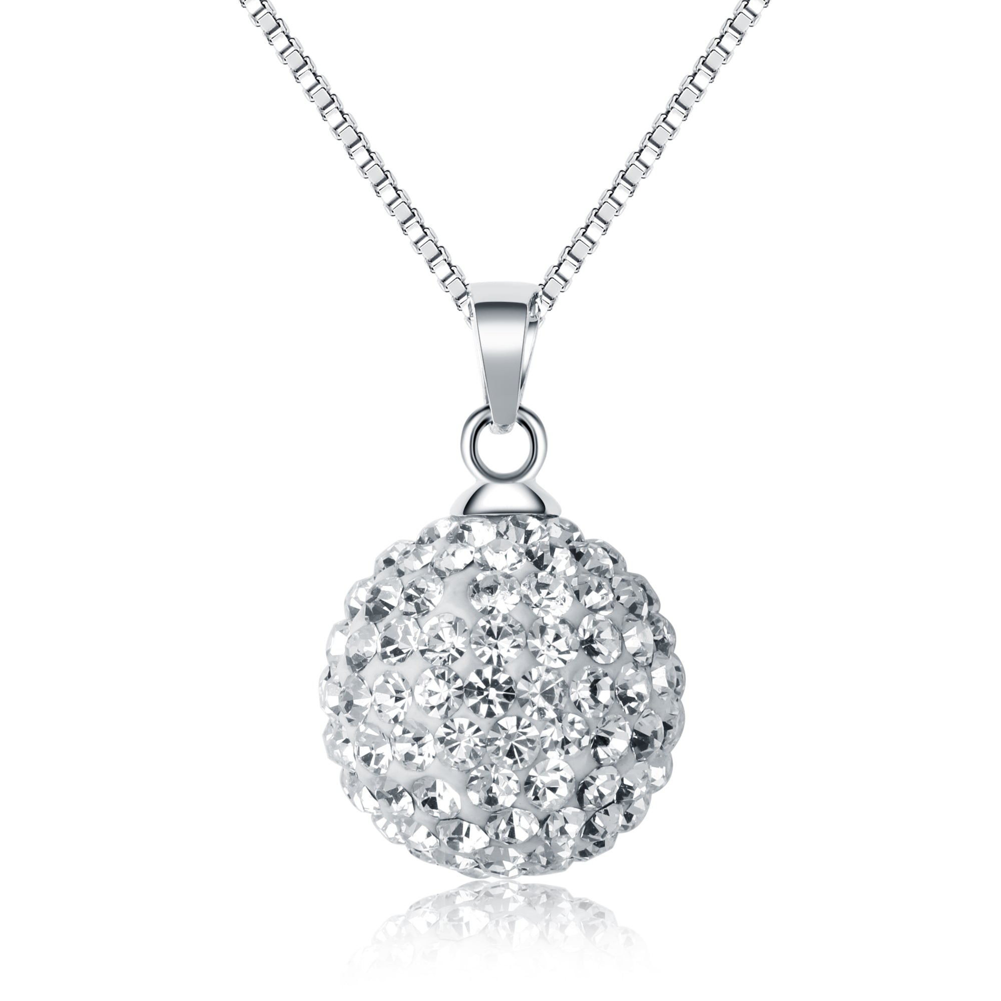 Pavé Crystals Ball Necklace