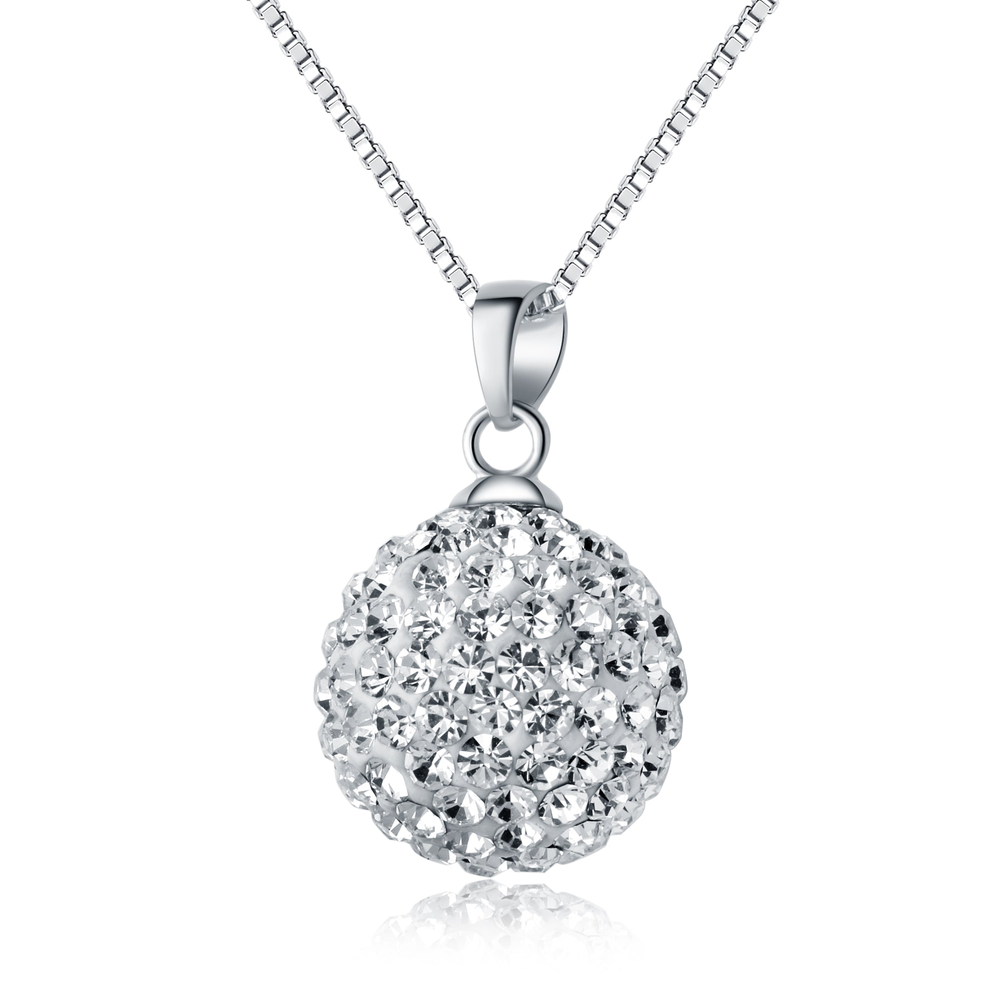 Pavé Crystals Ball Necklace