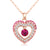 Only You Pavé Crystals Heart Necklace