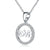 Openwork Silver Love Crystal Necklace