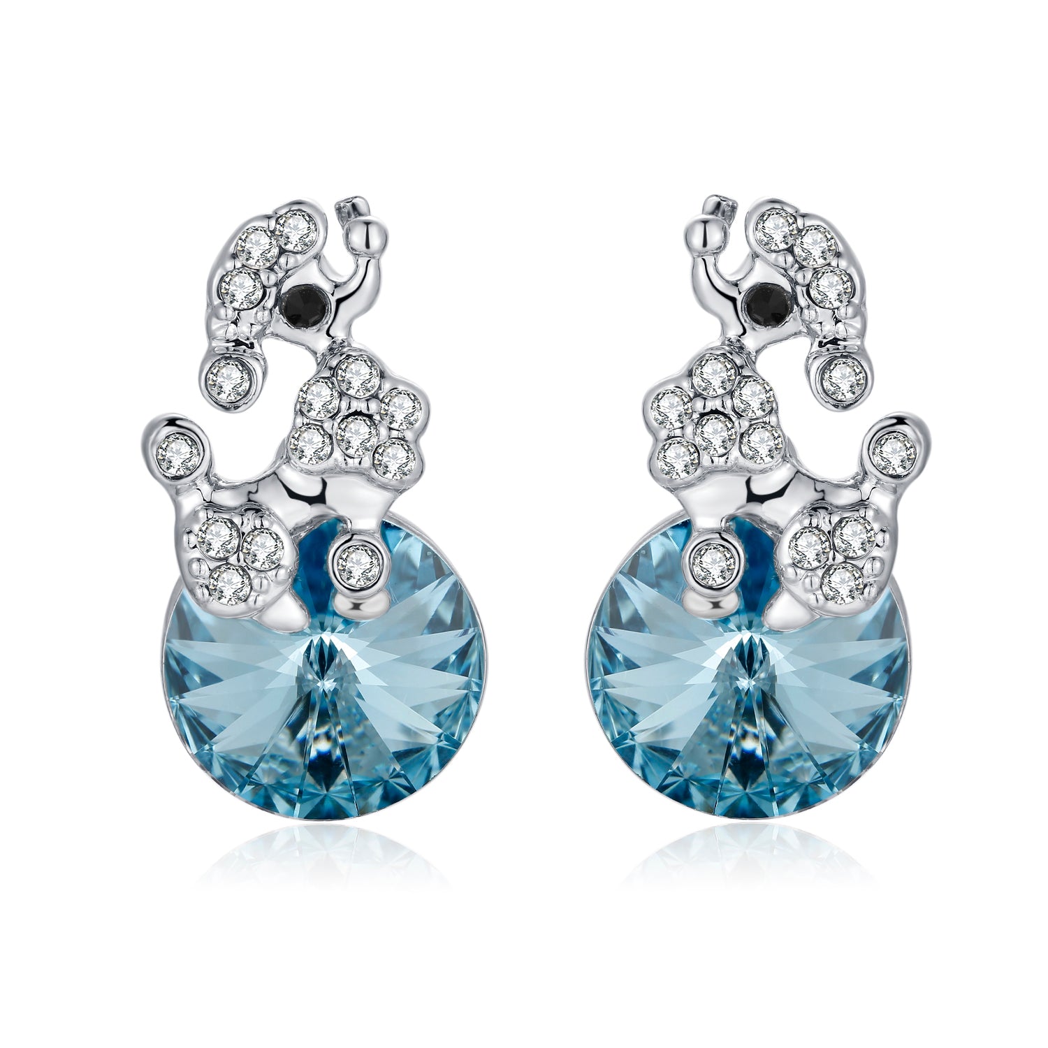 Sparkling Pet my Love Swarovski Crystal S925 Earrings