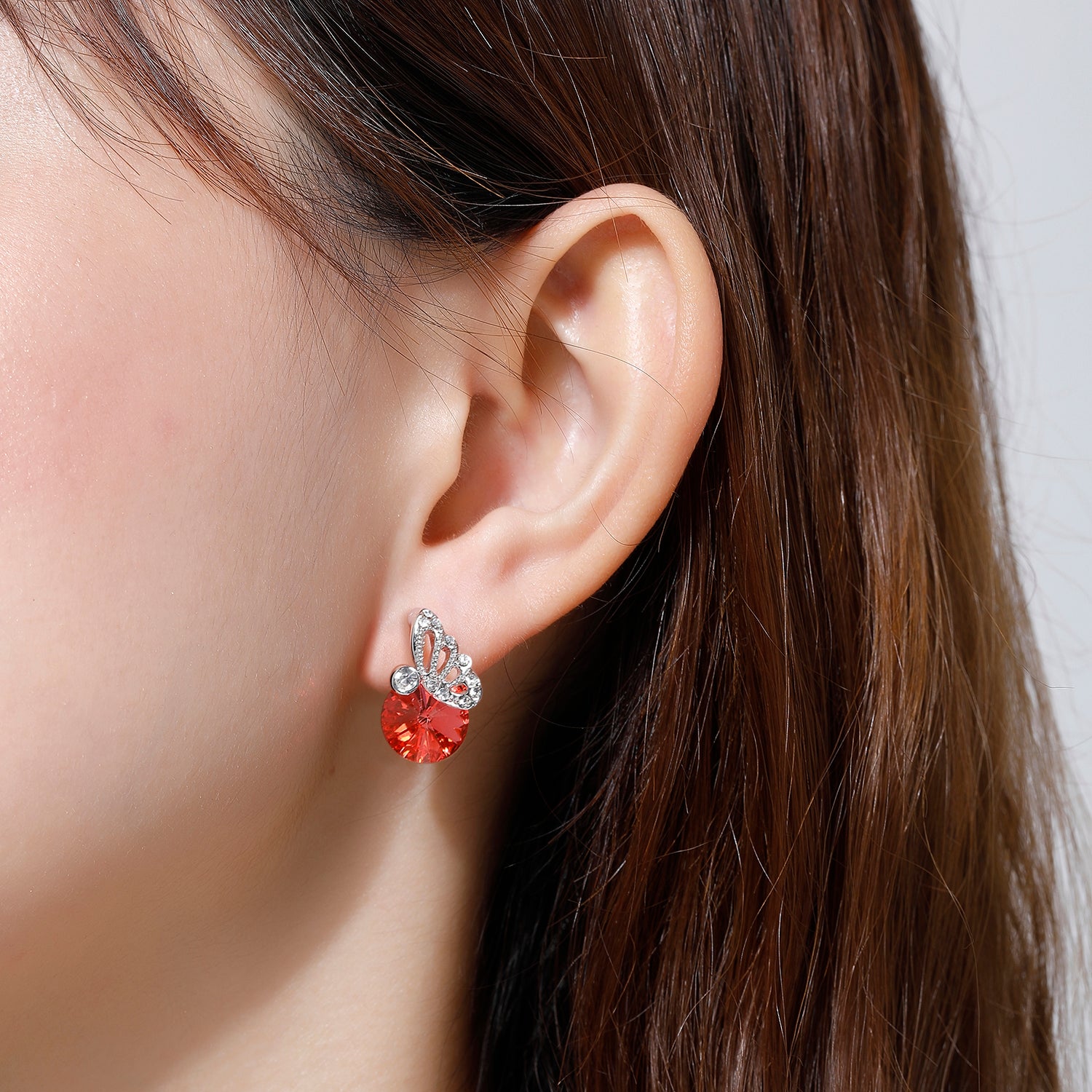 Buy SWAROVSKI Stylish Crystal Red Women Earrings | Shoppers Stop