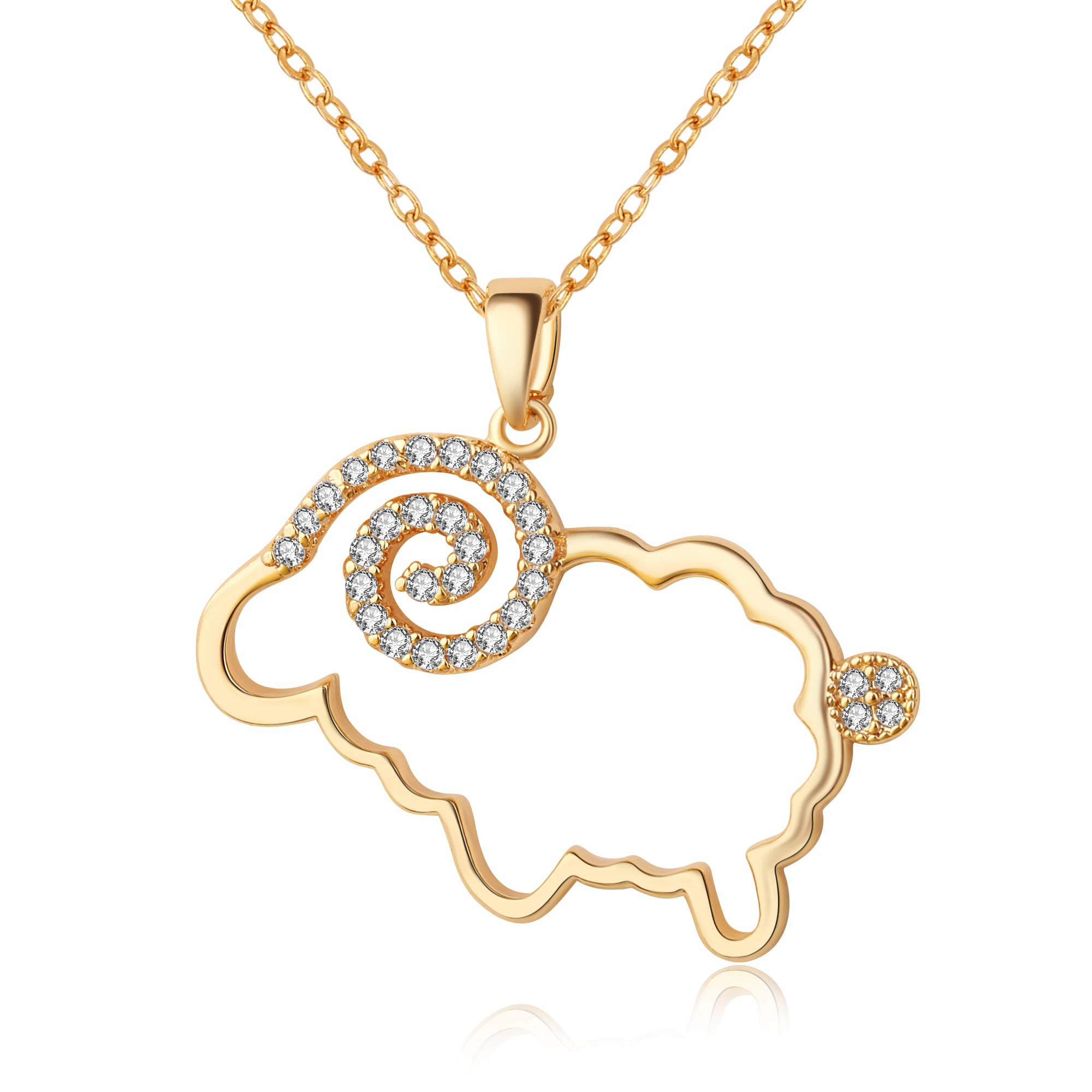 Kruckel; 5011031 Sheep / Mutton / Lamb / Yeanling / Goat Sparkling necklace;